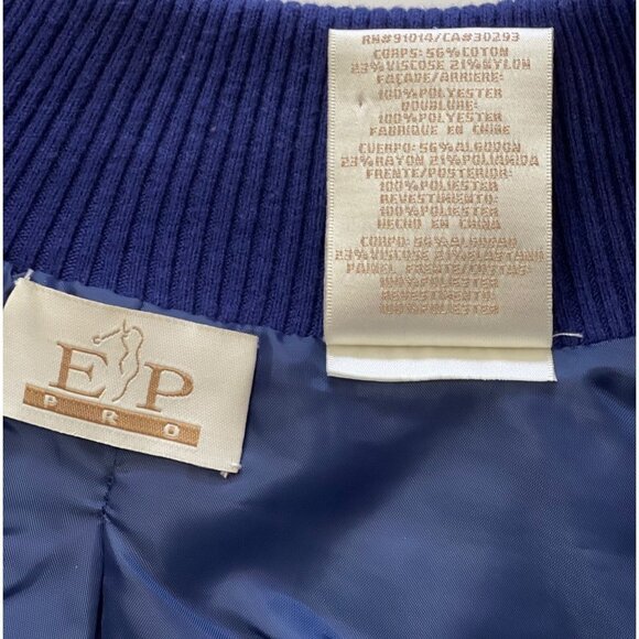 EP PRO Women's Soft Shell Bomber Golf Jacket Large Cobalt Quilted Zip Sportswear - Picture 8 of 10